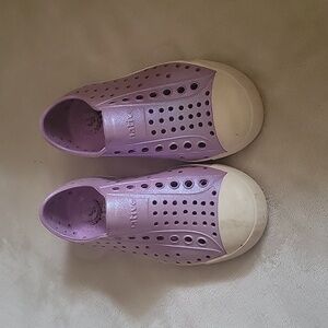 Native toddler slip on shoe.